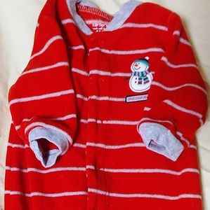 Carter's baby size 3m one piece footed pajamas